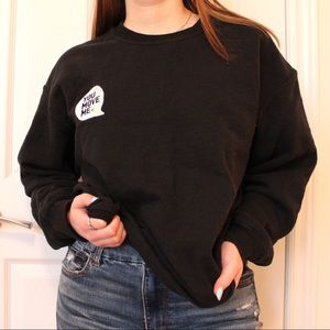 "You Move Me" Embroidered Black Gildan Crewneck